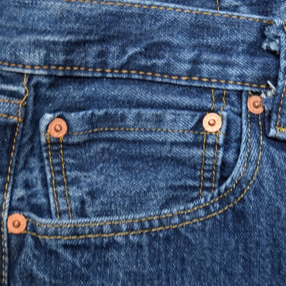Levi's 501 Men's 35x29 Original Straight Leg Button Fly Dark Wash Denim Jeans